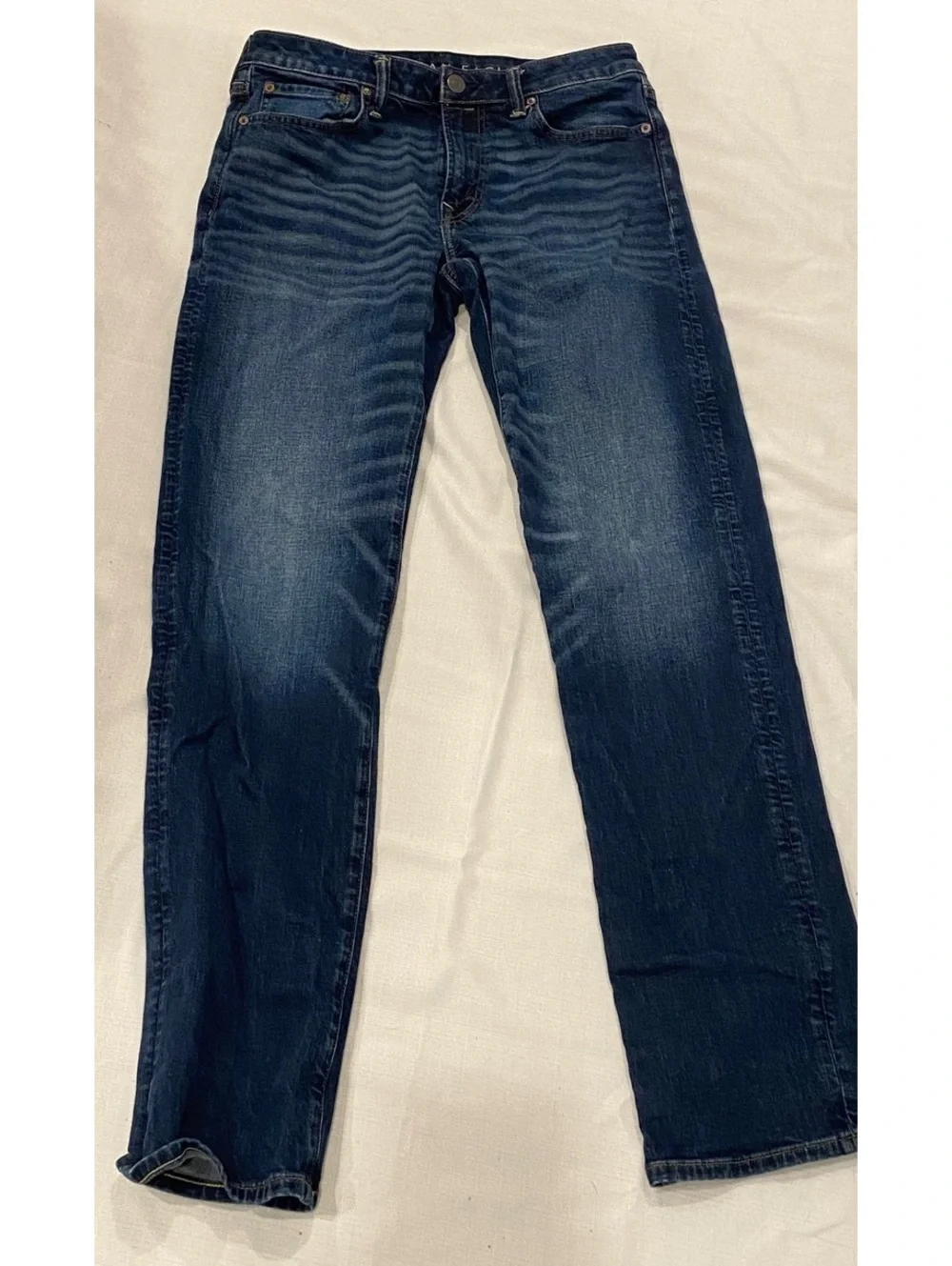 American Eagle Airflex+ Men's Dark Blue Straight Leg Jeans Size 32x36